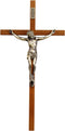 ACHIBANG Crucifix Wall Cross, Catholic Wooden Slender Hanging Crosses for Wall,10 Inch
