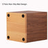 MaxGear Tissue Box Cover, Modern Paper Facial Tissue Box Holder Square Tissue Box Covers Wood, Decorative Tissue Box Walnut Tissue Box Holders for Bathroom, Bedroom,Dinner Table,Office 1 Pack
