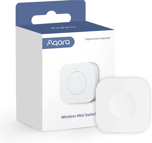Aqara Wireless Mini Switch, Requires AQARA HUB, Zigbee Connection, Versatile 3-Way Control Button for Smart Home Devices, Compatible with Apple HomeKit, Works with IFTTT