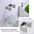 Brushed Nickle 4-Piece Bathroom Hardware Set,Towel Bar+Toilet Paper Holder+2 Robe Towel Hook,JINCROP YF402 SUS 304 Stainless Steel Wall Mounted (Brushed Nickle)