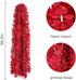 Hawesome 33Ft Artificial Flowers Red Hydrangea Garlands Silk Wisteria Vines Home Decor Party Wedding Garden Decoration Pack of 10 (Red)