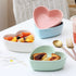 WAIT FLY Heart-shaped Bowls for Salad Soup Snack Dessert Best Kitchen Household Cooking Gifts for Home Kitchen, Pink/Blue/White/Green