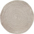 Hand Woven Round Area Rugs Living Room Bedroom Study Computer Chair Cushion Base Mat Round Carpet Lifts Basket Swivel Chair Pad Coffee Table Rug(2' Round, Light Camel)