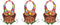 Beistle Plastic Hula Hunk Vests 3 Piece, Multicolored