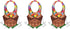 Beistle Plastic Hula Hunk Vests 3 Piece, Multicolored
