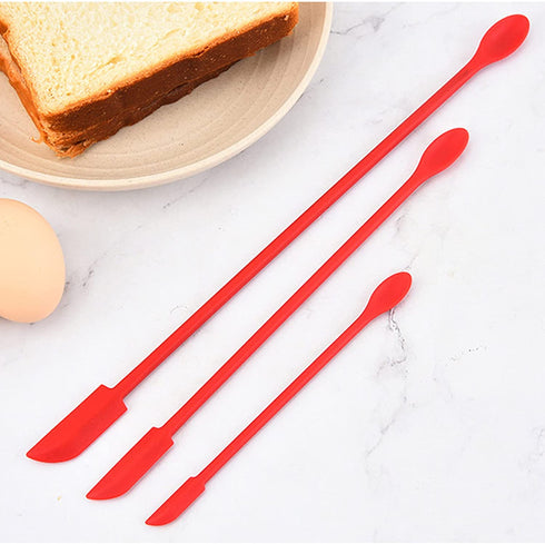 Mini Spatula Silicone, 6 PCS Jar Spatula Last Drop Small Spatulas, Reusable Double-ended Tiny Silicone Spoon Spatula for Kitchen and Beauty