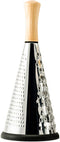 Legnoart Emilia Ashwood Triple Function Grater Stainless Steel Blade, 11.8-inches