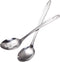 IMEEA 12.8-Inch Large Serving Spoon Stainless Steel Cooking Spoon Long Handle Slotted Spoon, Set of 2
