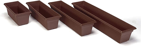 Novelty 16363 Countryside Flower Box Planter, 36-Inch, Brown