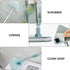 balacoo Shower Scrubber for Cleaning, Extendable Long Lightweight Handle Detachable Bristles Scrub Brush for Cleaning Bathtub Shower Bathroom