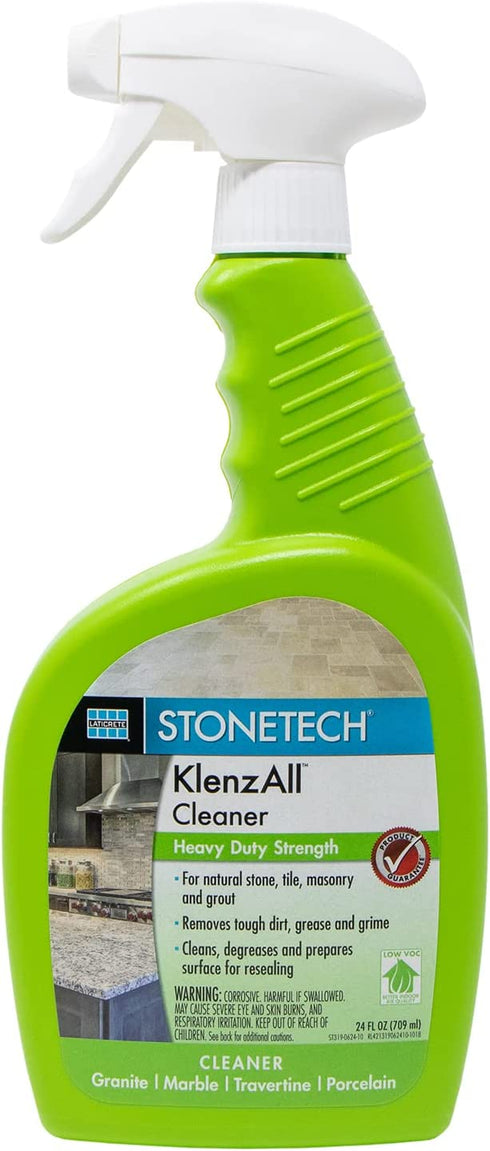STONETECH KlenzAll Cleaner, Heavy Duty Cleaner for Stone & Tile, 24OZ (709ML) Spray Bottle