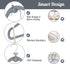 Kids Velvet Clothes Hangers - 30Pcs Baby Hanger Non Slip Space-Saving Cascading Hangers with Rotatable, Grey
