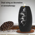 SPACEKEEPER Backflow Incense Holder Ceramic Incense Burner Waterfall, Aromatherapy Ornament Home Decor with 120 Backflow Incense Cones & 30 Incense Stick, Jet Black