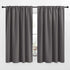 NICETOWN Blackout Curtain Panels for Living Room - (Grey Color) 52x54 inch, 2 Panels Set, Room Darkening Blackout Drapes for Window