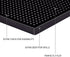 Bar Mat for Cocktail and Coffee Bar 6" x 12" Rubber Bar Service Spill Mat for Cocktail Bartender Coffee Bar or Countertop Mats Glass Drying Mat (Black Border - 12 x 18, 2)