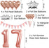 Rose Gold 17th Birthday Decorations for Women Girl,17th Birthday Balloons Supplies for Her 17 Rose Gold Number Balloon Happy Birthday Banner Confetti Balloons Star Heart Foil Balloons