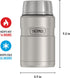THERMOS Stainless King Vacuum-Insulated Food Jar, 24 Ounce, Matte Steel