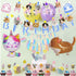 63Pcs Cat Party Decorations Cat Happy Birthday and MEOW Cat Face Banner Cat Cake Toppers Walking Cat Balloons for Pets, Cat Lover, Kids Cat Theme Birthday Party