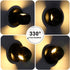 KINBEDY LED Wall Sconce 10W Modern Indoor Black 3000K Wall Light Up and Down Wall Lamp Adjustment Angle Light Fixtures Beside Bedroom Living Room