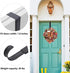 Pack of 2 Wreath Hanger,Adjustable Wreath Hanger for Front Door from 14.9 to 25 Inch,20 lbs Larger Door Wreath Hanger Christmas Wreaths,Black