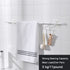 Curtain Rod Bracket No Drilling, 8 PCS Self Adhesive Curtain Rod Holder Fixing Holders Rods Hanger Curtain Pole Wall Brackets Towel Rod Hooks for Home Bathroom and Hotel Use