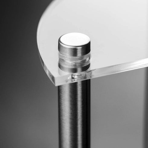 YestBuy 3 Tier Acrylic Risers Display Stand for Pop Figure, Clear Acrylic Cupcake Stand, Half Moon Dessert Stand for Display Or Collections?1 Set?