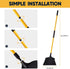 Yocada Heavy-Duty Broom Outdoor Commercial Perfect for Courtyard Garage Lobby Mall Market Floor Home Kitchen Room Office Pet Hair Rubbish 54Inch Blue