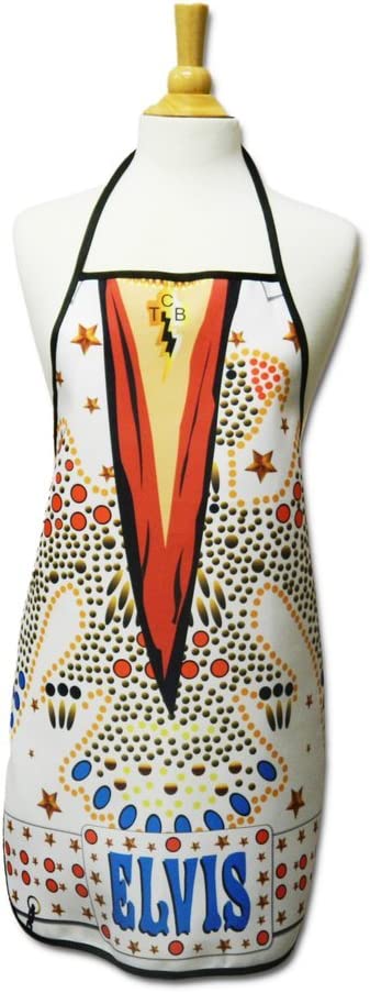 Midsouth Products Elvis Presley Apron White Jumpsuit