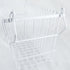 DII Metal Wire Mesh Stackable Utility Storage Bin, Large Rectangle, 13x10x11, White