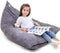 Stuffed Animal Storage Bean Bag Chair | 53" Extra Large Beanbag Cover for Kids and Adults, Plush Toys Holder and Organizer for Boys and Girls | Premium Velvet - Soft & Comfortable