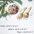 Salad,Salad Servers,Salad Tongs,Salad Spoons,Salad Fork,3-Piece Set,10-inch Long,Wooden (3 Piece Set)