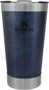Stanley Classic Stay Chill Vacuum Insulated Pint Glass Tumbler, 16oz Stainless Steel Beer Mug with Built-in Bottle Opener, Double Wall Rugged Metal Drinking Glass, Dishwasher Safe Insulated Cup