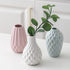 Flower Vase Set of 4, Decorative Ceramic Vase, Vase for Decor Home Living Room Office Parties Wedding (Black,White,Green,Rose)