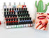 Kingtaily Nail Polish Organizer 72 Bottles of 6 Layers Acrylic Display Rack Storage Rack, Clear Essential Oil Stand Holder