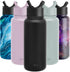 Simple Modern Water Bottle with Straw Lid Vacuum Insulated Stainless Steel Metal Thermos | Reusable Leak Proof BPA-Free Flask for Gym, Travel, Sports | Summit Collection | 32oz, Midnight Black