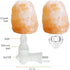Pursalt 2 Pack Himalayan Natural Salt Lamp Night Light Plug in, Certificated 360 Degree Rotatable Wall Plug with Extra 4 Replacement Bulbs for Bathroom Bedroom, Pink Crystal Rock Salt Hand Crafted