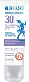 Blue Lizard SENSITIVE FACE Mineral Sunscreen with Zinc Oxide and Hydrating Hyaluronic Acid, SPF 30+, Water Resistant, UVA/UVB Protection with Smart Cap Technology - Fragrance Free, , 1.7 oz.