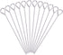 HONSHEN 8 Inch Stainless Steel Skewers,Roast goose needle Barbecue Skewers, BBQ Skewers, Shish Kebab Kabob Skewers 12 pcs