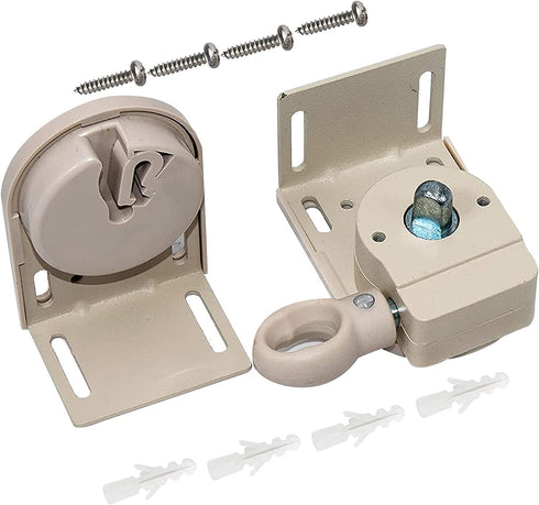 UD Universal Replacement Mounting Bracket for IndoorOutdoor Roller Shade, Roller Blind Accessories (Beige Cordless Bracket) (QSZJ)