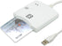EMV SIM eID Smart Chip Card Reader Writer Programmer #N68 DOD Military USB Common Access CAC Smart Card Reader + SDK Kit, Compatible Windows (White)