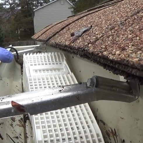The Wedge Downspout Gutter Guard
