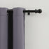 Curtain Rod for Window 30" to 90", 1" Single Curtain Rod Set with Brackets, Stainless Steel Curtain Rod, Decorative Window Curtain Rods for Kitchen Bedroom, Black
