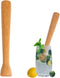 Yzzsjc 2pcs Wooden Cocktail Muddler 9.8inch Long Muddler Home Bar Tool Durable Wood Ice Crusher Bar Accessory and Cocktail Drinkware Tool Kitchen Masher Tool for Garlic Avocado Herbs and Fruits