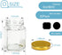 3 oz Hexagon Glass Jars with Gold Lids, 30 Pack Honey Jars Canning Jars Small Spice Jars for Jelly, Herb, Jams, Candy, Wedding Favors, Includes Labels and Pen