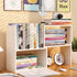 Expandable Wood Desktop Bookshelf Desktop Organizer Office Storage Rack Wood Display Shelf - Free Style Display True Natural Stand Shelf Rack Assembled Bookcase Adjustable Display Rack, White
