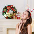Tvoip Christmas Wreath Merry Christmas 12 Iches Front Door Ornament Wall Artificial Pine Garland for Party Decor