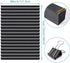 SEEYE Blackout Temporary Blinds Cordless Shades Fabric Pleated Fabric Shade Easy to Cut and Install, 48" W x 72" L - 1 Pack, Black?with 2 Clips