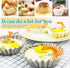 Amytalk 20 Packs Cupcake Mold, 3.8inch Stainless Steel Mini Pie Tartlet Cupcake Cake Muffin Mold Tin Pan Baking Tool
