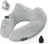 Travel Pillow for Airplane with Hood, Inflatable Neck air Pillow for car ,Travel accessoires nap Rest Sleep Business Trip Flight