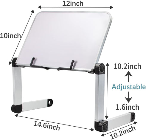 Book Stand for Reading Adjustable Textbook Stand Ergonomic Bed Book Holder for Reading with Paper Clips Desk Book Stand Free Your Hands Collapsible Book Stand for Bed